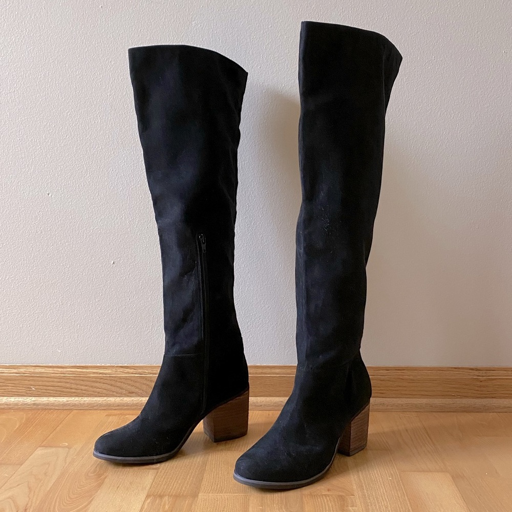 NWT ABOUND Madison Faux Suede Over the Knee Boot